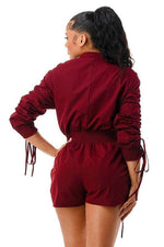 RUSHED UTILITY ROMPER - PRIVILEGE 