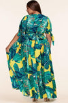 V-NECK SPLIT MAXI DRESS - PRIVILEGE 