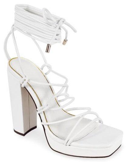 Ankle Lace Up Platform Chunky High Heel Dress Shoes - PRIVILEGE 