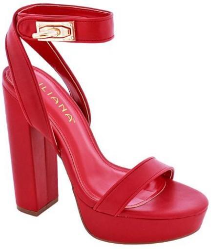 Ankle Strap Platform Chunky High Heel Dress Shoes - PRIVILEGE 