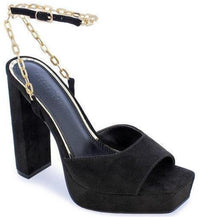 Chunky High Heel Dress Shoes with chain detail - PRIVILEGE 
