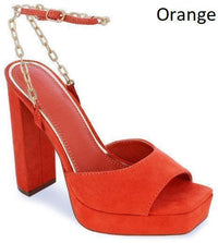Chunky High Heel Dress Shoes with chain detail - PRIVILEGE 