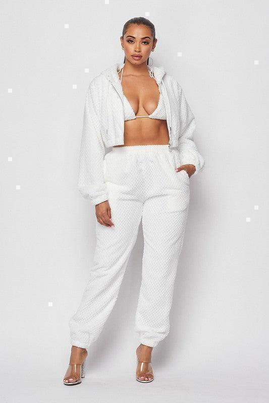 SOFT COZY 3PC JOGGER SET - PRIVILEGE 