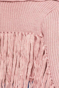 SHAGGY FRINGE SWEATER TOP/JACKET - PRIVILEGE 