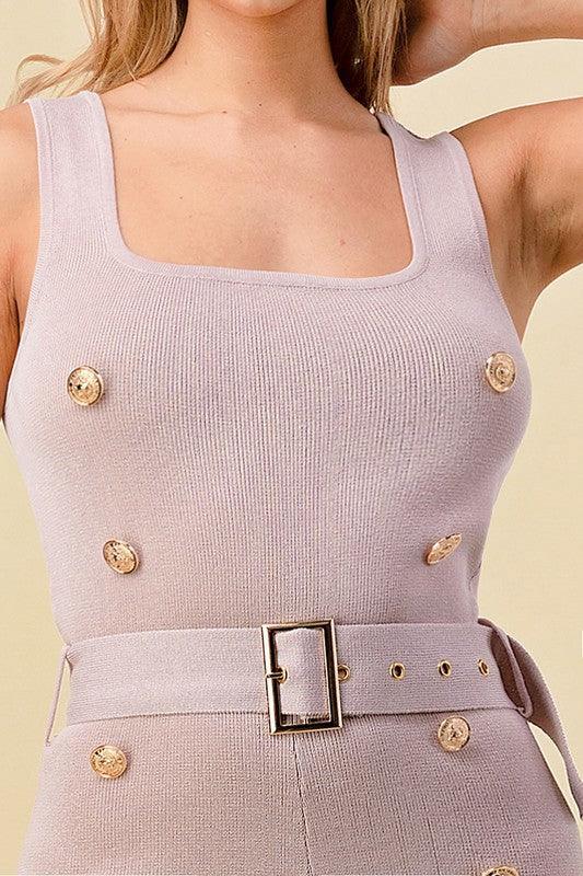 KNIT ROMPER - PRIVILEGE 