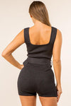 KNIT ROMPER - PRIVILEGE 