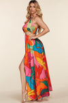 large tropical flower print Maxi dress - PRIVILEGE 