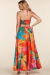 large tropical flower print Maxi dress - PRIVILEGE 