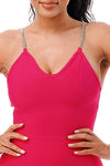 BANDAGE DRESS WITH RHINESTONE DETAIL - PRIVILEGE 