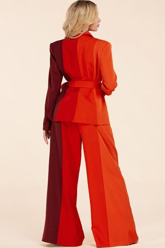 MUILI COLOR BLAZER AND PANT SET - PRIVILEGE 