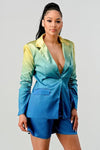OMBRE BLAZSER SHORT SET - PRIVILEGE 