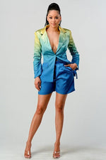 OMBRE BLAZSER SHORT SET - PRIVILEGE 