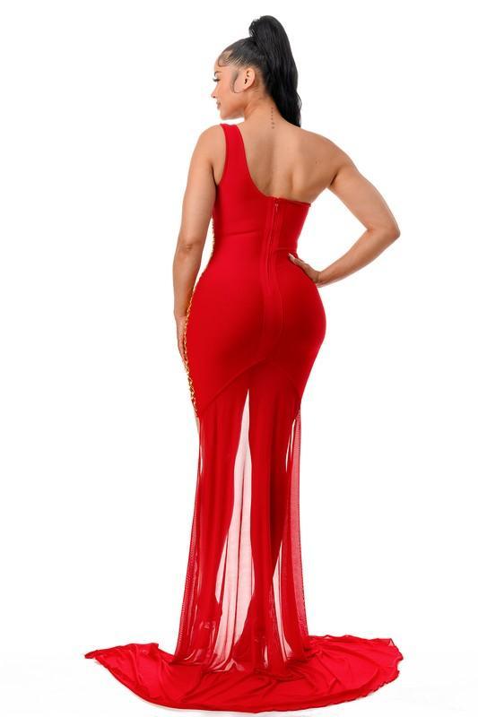 BANDAGE DETAIL DRESS - PRIVILEGE 