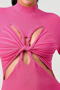 TWIST BODYCON DRESS - PRIVILEGE 