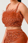 TWO PIECE SEQUIN SKIRT SET - PRIVILEGE 