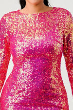 SEQUIN GLAMOUR MAXI DRESS - PRIVILEGE 