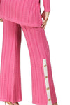 Pink cable knit two-piece set - PRIVILEGE 