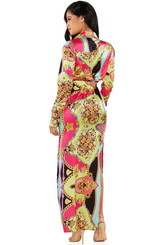 MODERN PRINT MAXI SKIRT SET - PRIVILEGE 