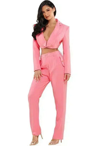 PINK 2PC SUIT - PRIVILEGE 