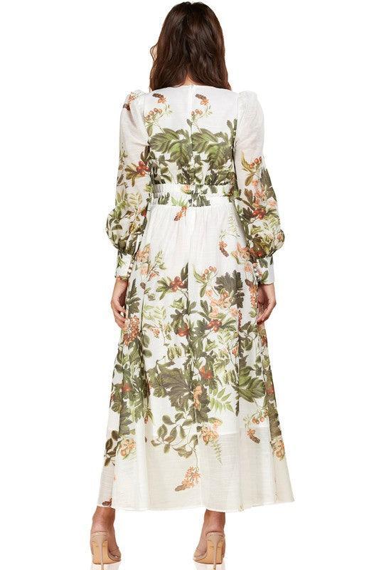 FLORAL PRINT MAXI DRESS - PRIVILEGE 