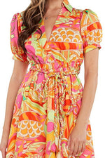 PRINTED MAXI DRESS - PRIVILEGE 