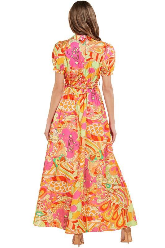 PRINTED MAXI DRESS - PRIVILEGE 
