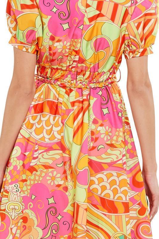 PRINTED MAXI DRESS - PRIVILEGE 