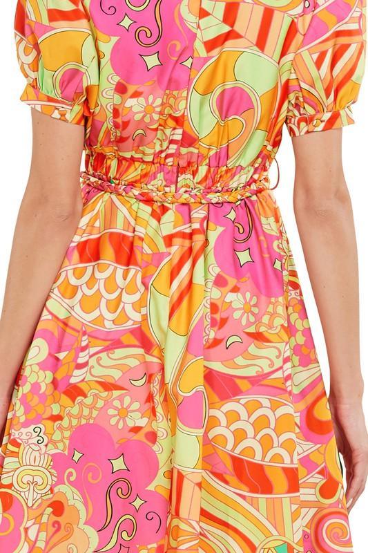 PRINTED MAXI DRESS - PRIVILEGE 