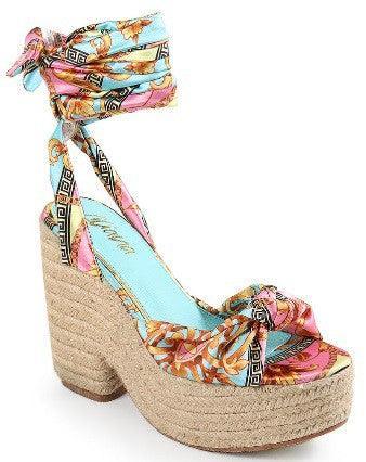 VERSACE PRINT WEDGE - PRIVILEGE 