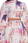 PARIS PRINT OPEN SIDE DRESS - PRIVILEGE 