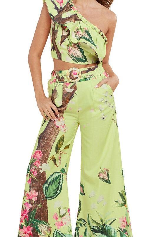 CHERRY BLOSSOM 2PC PANT SET - PRIVILEGE 