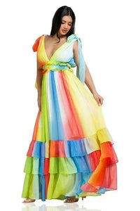 RAINBOW MAXI DRESS - PRIVILEGE 