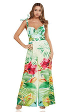 TROPICAL PRINT JUMPSUIT - PRIVILEGE 