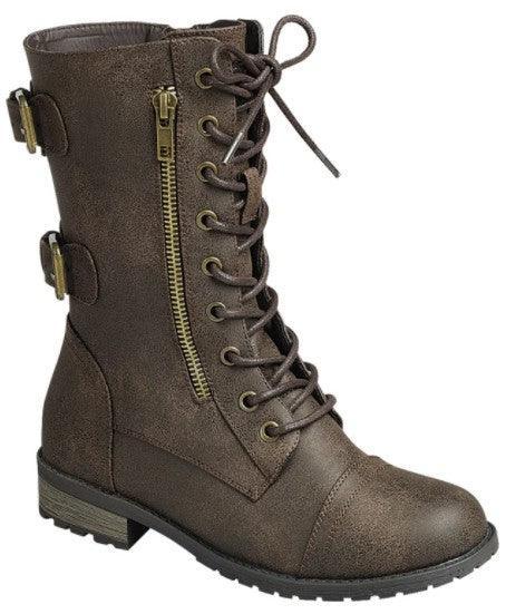 COMBAT BOOT DISTRESSED - PRIVILEGE 
