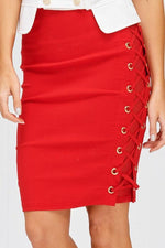 lace side skirt - PRIVILEGE 