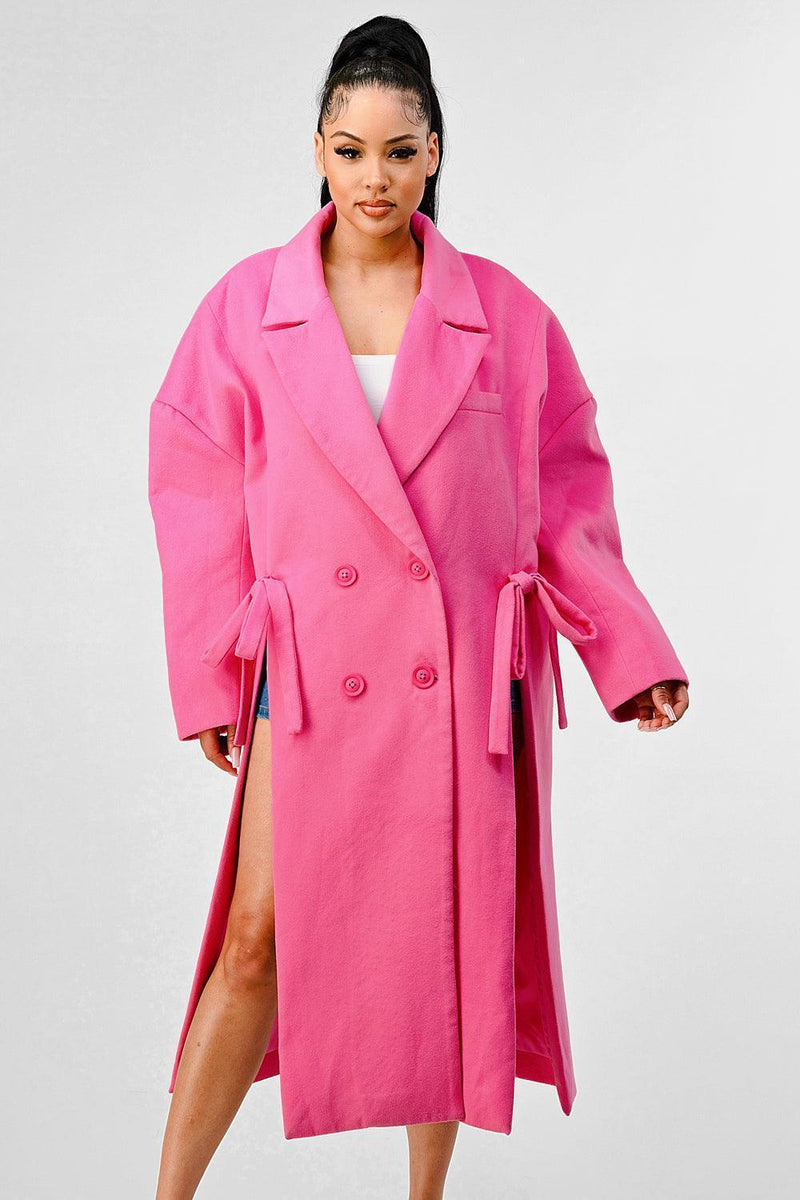 PINK OVER COAT - PRIVILEGE 