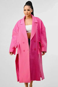 PINK OVER COAT - PRIVILEGE 