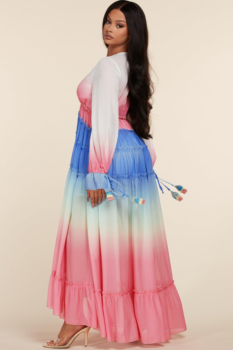 OMBRE MAXI DRESS - PRIVILEGE 