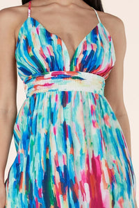 COLOR SPECTRUM MAXI DRESS - PRIVILEGE 