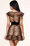 TIGER PRINT MINI DRESSES - PRIVILEGE 