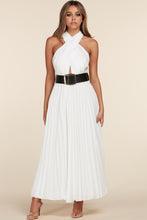 WHITE HALTER DRESS - PRIVILEGE 
