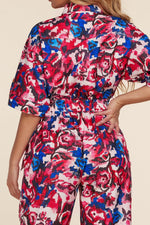 FLORAL JUMPSUIT - PRIVILEGE 
