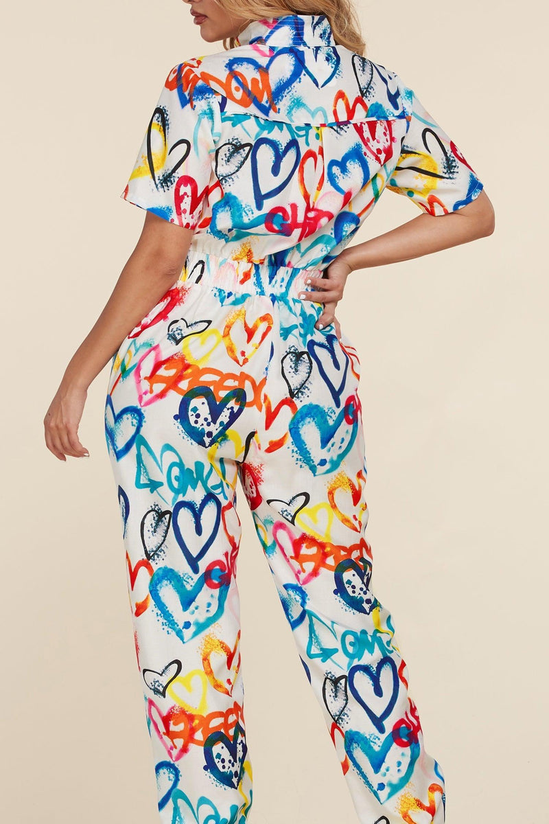 HEARTS JUMPSUIT - PRIVILEGE 