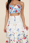TWO PIECE FLORAL SKIRT SET - PRIVILEGE 