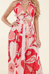 This pink and coral maxi dress - PRIVILEGE 