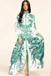 SAGE FLORAL PRINT MAXI DRESS - PRIVILEGE 