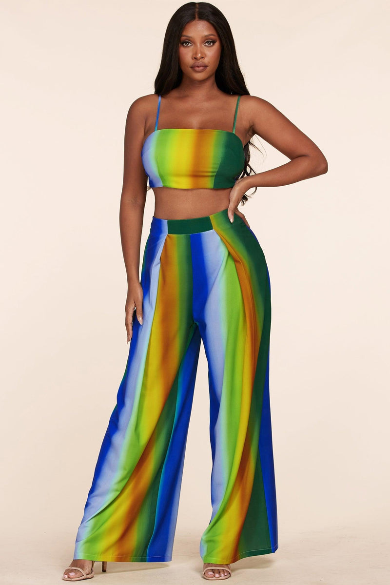 OMBRE 2PC PANT SET - PRIVILEGE 