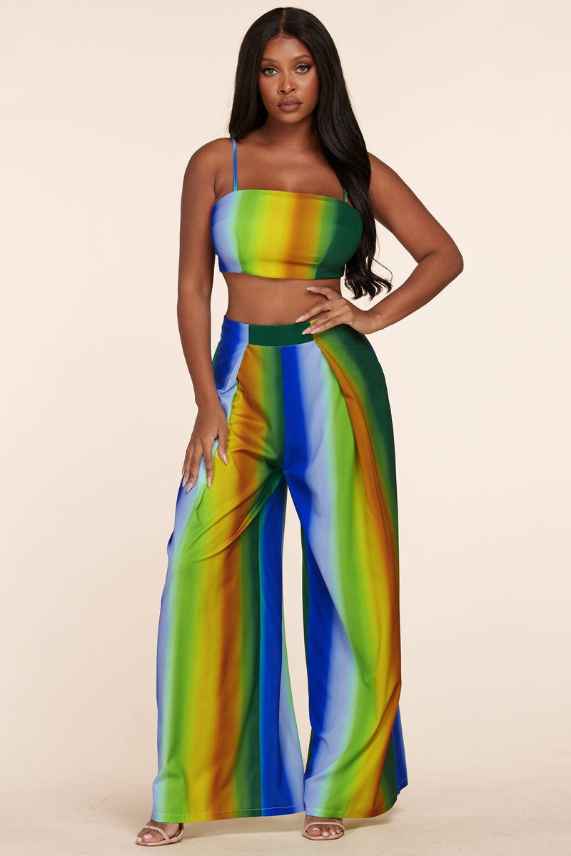 OMBRE 2PC PANT SET - PRIVILEGE 