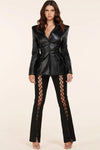 black-on-black two-piece set - PRIVILEGE 