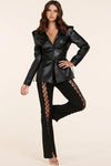 black-on-black two-piece set - PRIVILEGE 